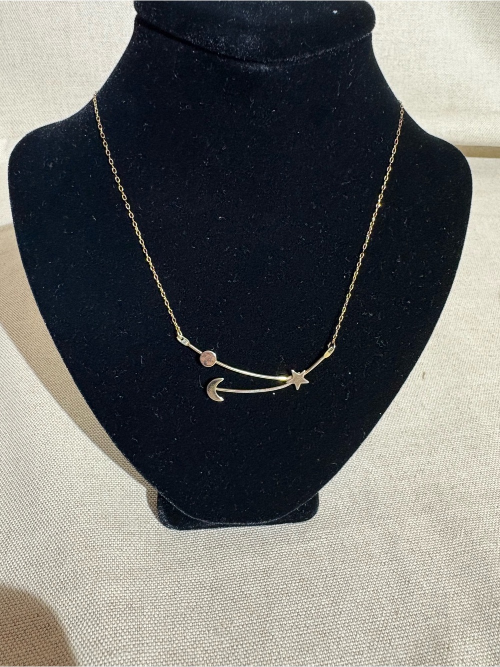 Gold Moon & Star Necklace - Women's Jewelry